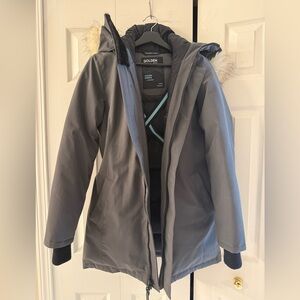 Golden parka by Aritzia TNA